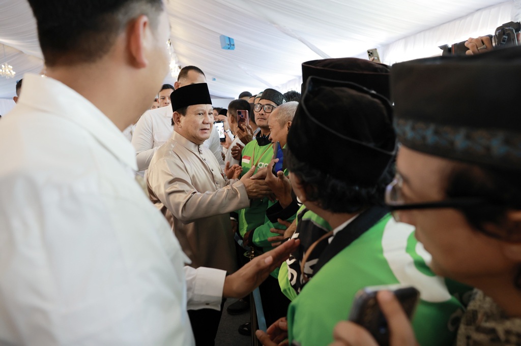 Bahagianya Para Driver Ojol saat Hadiri Open House Bareng Prabowo di Istana