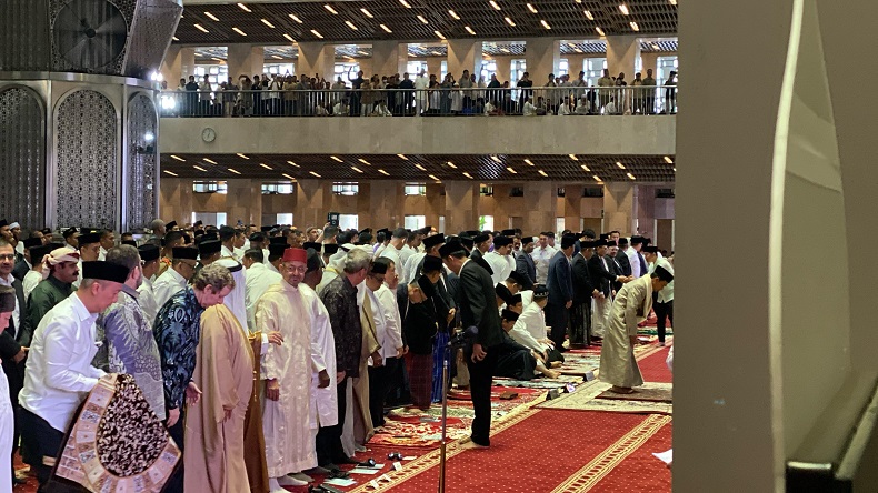 Presiden Prabowo dan Wapres Gibran Salat Idulfitri di Masjid Istiqlal 