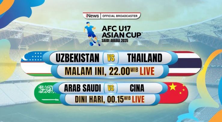 Jadwal Piala Asia U-17 2025 Hari Ini: Uzbekistan Vs Thailand, Live iNews