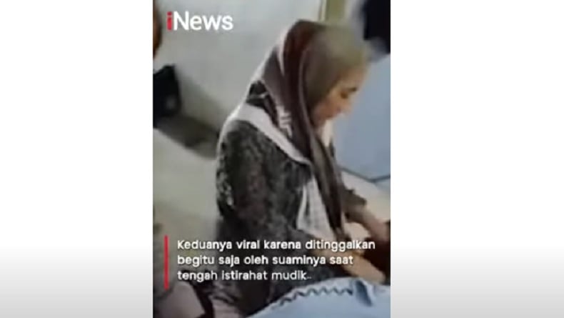 Kisah Pilu Istri dan Bayi Ditinggal Suami di Masjid saat Mudik kemudian Ditolong Polisi