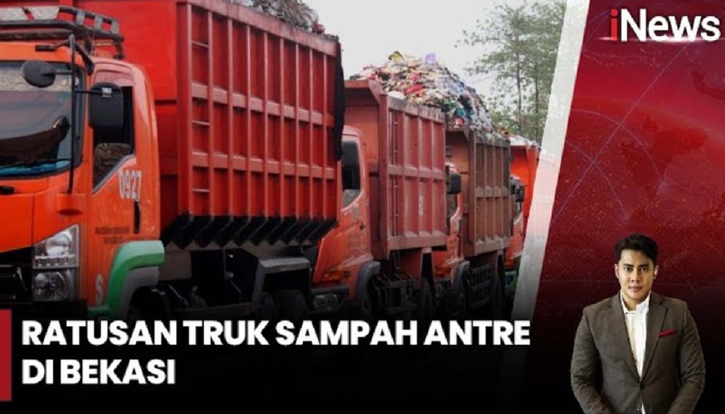 Antrean Truk Sampah Mengular di TPA Sumur Batu Bekasi, Warga Keluhkan Bau Tak Sedap