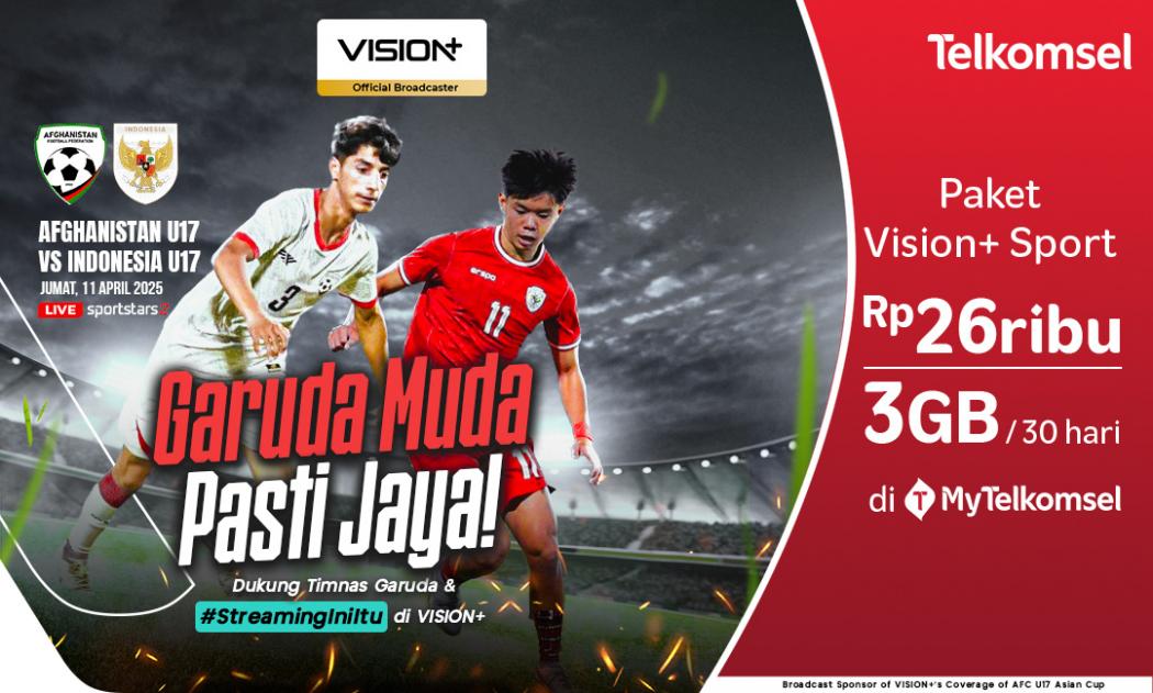 Jadwal dan Link Live Streaming Timnas Indonesia U-17 vs Afghanistan, Saksikan di Vision+!