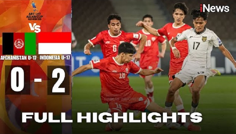 Full Highlights Timnas Indonesia U-17 Hajar Afghanistan, Drama Gol Menit Akhir