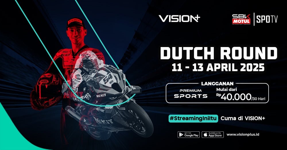 Jadwal dan Link Live Streaming WorldSBK Belanda 2025 di VISION+