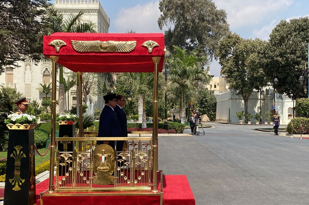 Prabowo Bertemu Presiden Al Sisi di Istana Al-Ittihadiyah Mesir, Disambut Upacara Kenegaraan