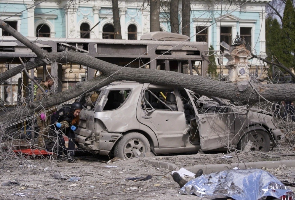 Serangan Brutal Rusia ke Sumy Ukraina Tewaskan 32 Orang, Mayat Bergelimpangan di Jalan