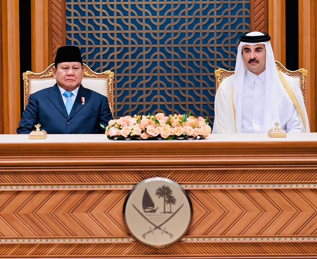 Prabowo Saksikan Penandatanganan MoU Strategis RI–Qatar