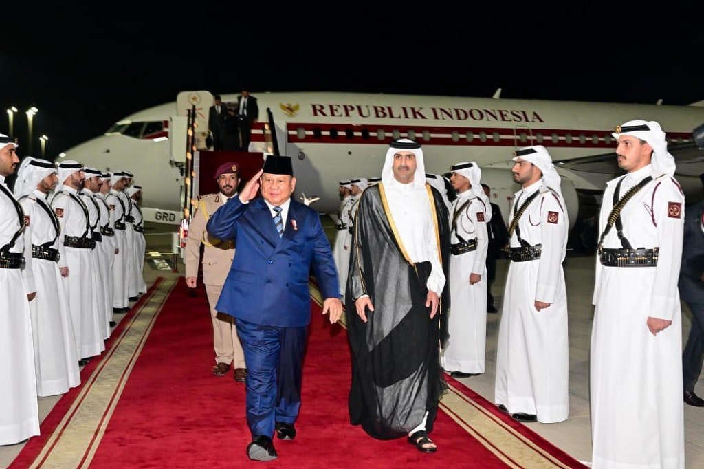 Presiden Prabowo Tiba di Doha, bakal Bertemu Emir Qatar Sheikh Tamim