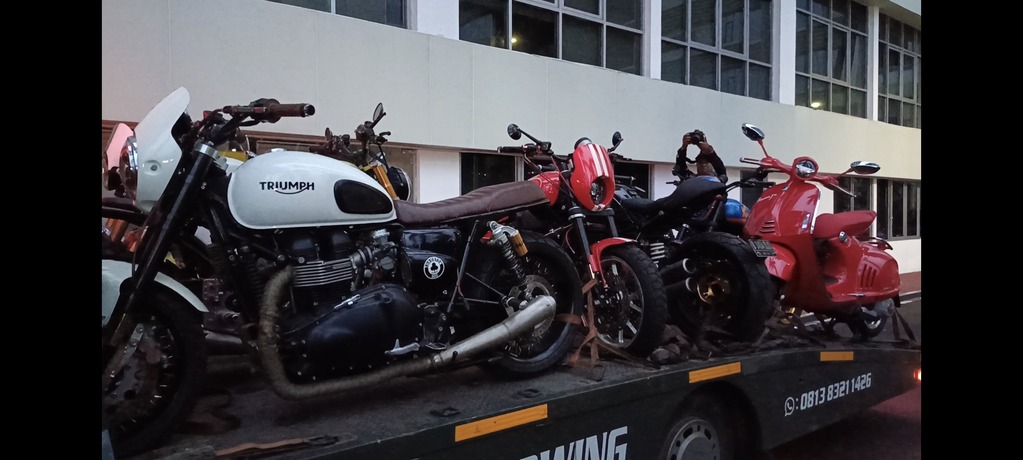 Potret Kendaraan Mewah Disita dari Kasus Suap Ekspor CPO, Ada Triumph hingga Harley Davidson 