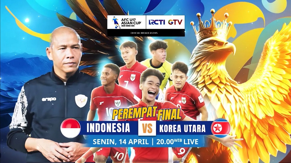 Live di RCTI! Ini Jadwal Siaran Langsung Timnas Indonesia U-17 Vs Korut