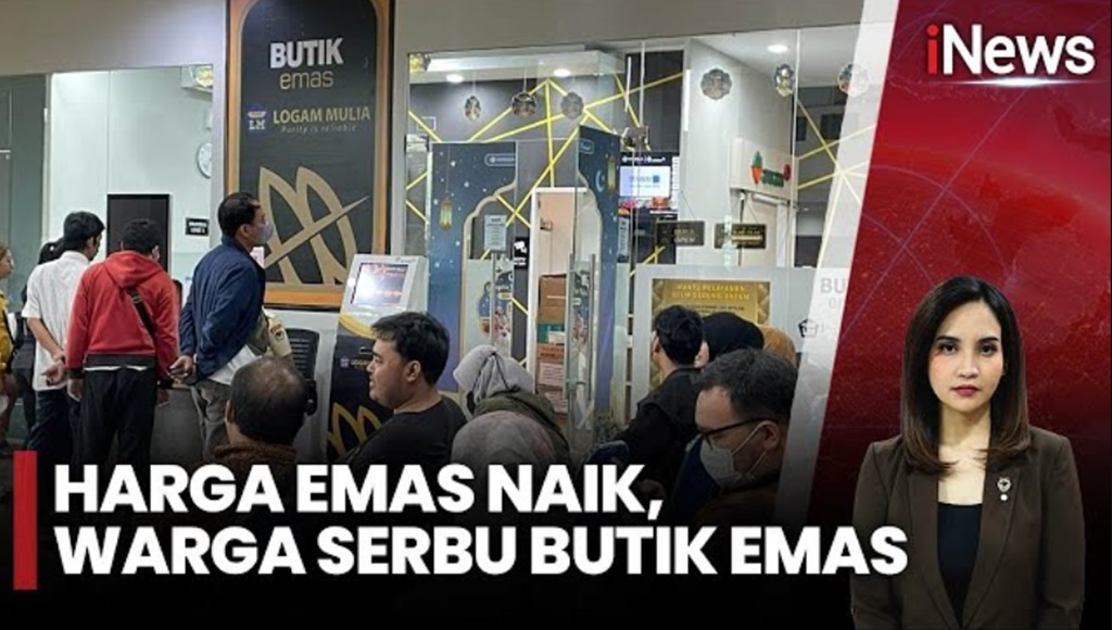 Masyarakat Berbondong-bondong Padati Butik Emas Antam usai Harganya Melonjak