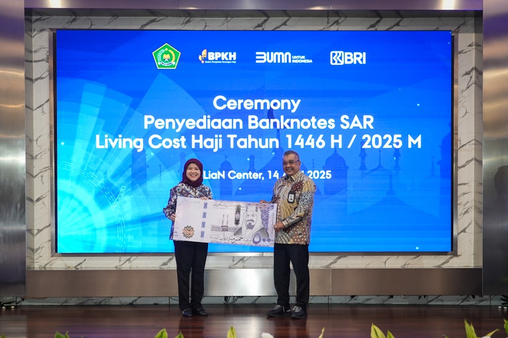 BRI Sediakan Banknotes Riyal Arab Saudi untuk Living Cost Jemaah Haji 2025