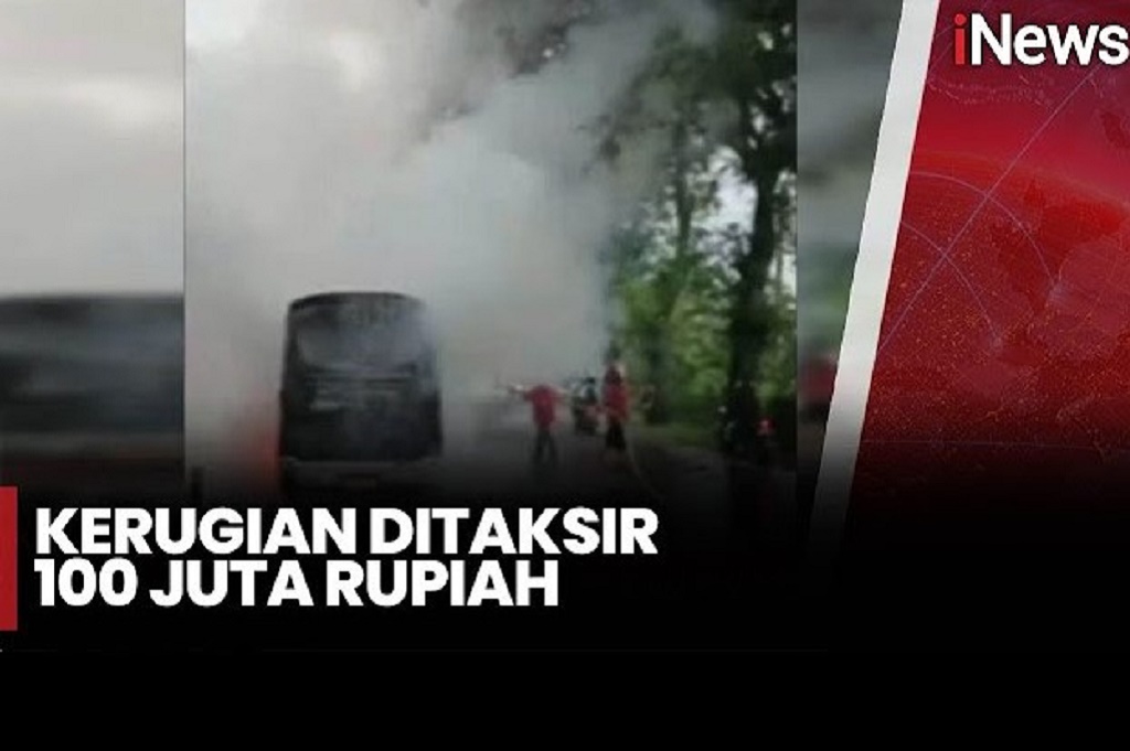 Kebakaran Mikrobus di Banyumas, Kerugian Capai Rp100 Juta