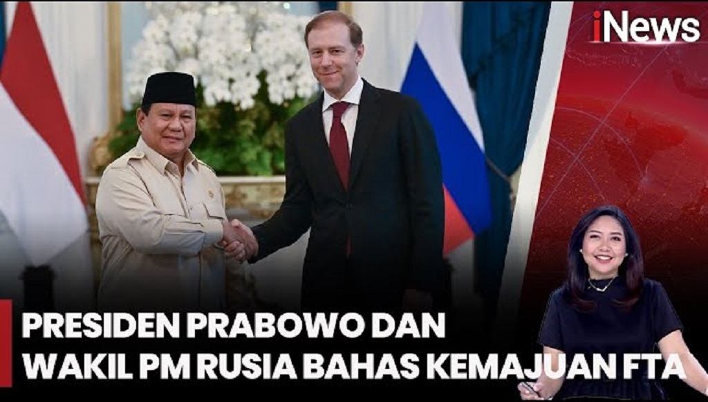 Prabowo Bertemu Wakil PM Rusia Denis Manturov, Diundang Hadiri Parade