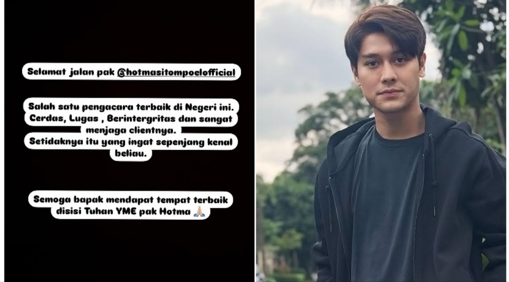 Hotma Sitompul Meninggal Dunia, Rizky Billar Kenang Jasanya saat Bantu Kasus KDRT