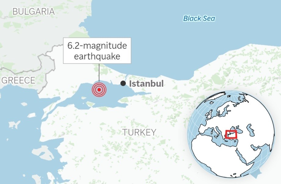 Gempa M6,2 Guncang Istanbul Turki, 150 Orang Luka Loncat dari Lantai Tinggi