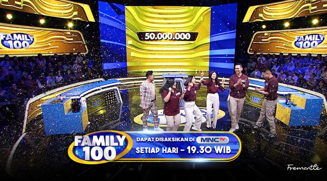 Tim Beautifities Menjadi Jutawan Baru di Family 100 MNCTV, Bawa Pulang Total Hadiah Rp62 Juta!