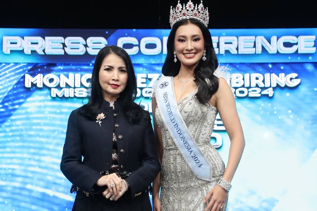 Liliana Tanoesoedibjo Kagumi BWAP Miss Indonesia 2024 Monica Kezia Sembiring, Optimis Bersinar di Miss World 2025