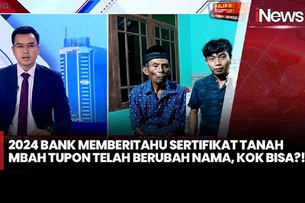 Kisah Mbah Tupon Petani di Bantul, Kehilangan Tanah Seluas 1.655 Meter ulah Mafia Tanah