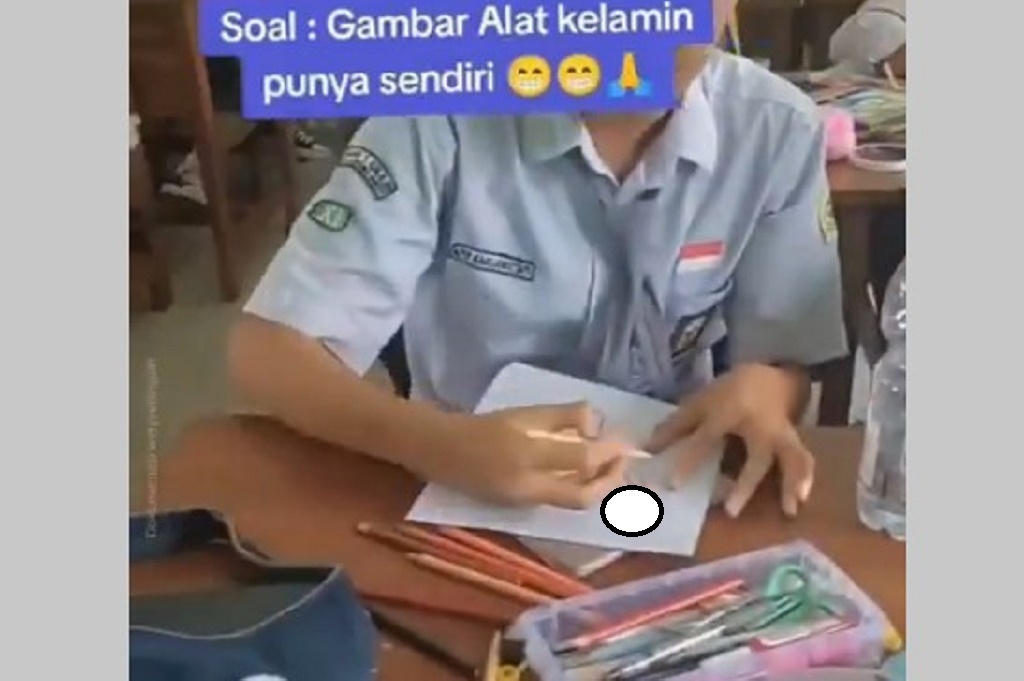 Viral Murid SMAN di Bandung Barat Ujian Biologi Gambar Alat Kelamin, Gurunya Minta Maaf