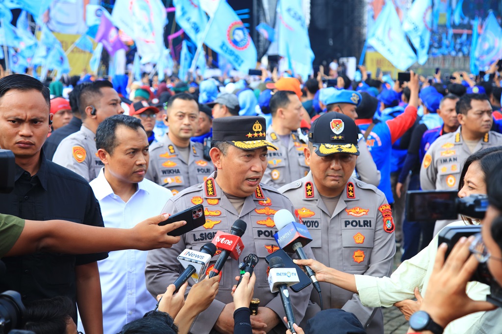 Kapolri Hadiri May Day di Monas, Pastikan Beri Pengamanan Maksimal