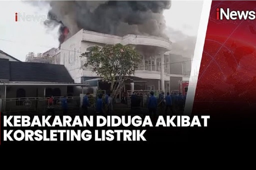 Kebakaran Rumah Mewah Eks Wagub Sumsel di Palembang, Diduga akibat Korsleting Listrik