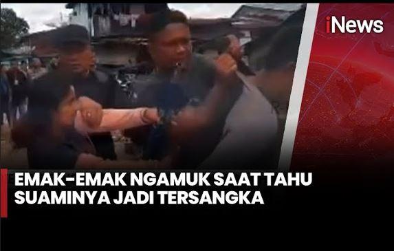 Emak-Emak Adang Penggerebekan Kampung Narkoba di Pematangsiantar
