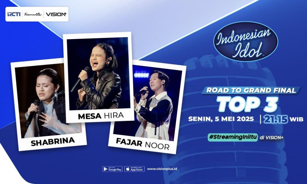 3 Kontestan Tersisa Siap Berebut Tiket Grand Final Streaming di VISION+