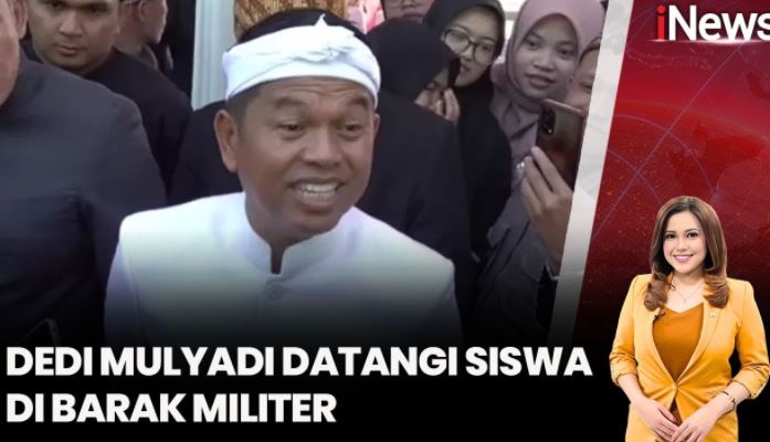 Gubernur Dedi Mulyadi Sambangi Puluhan Siswa di Barak Militer