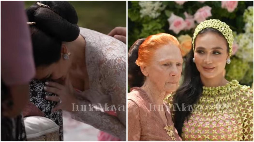 Luna Maya Menangis di Bawah Kaki Ibu saat Sungkeman, Minta Maaf dan Doa Restu