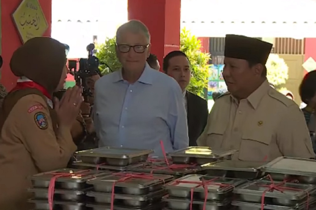 Prabowo Ajak Bill Gates Tinjau Program MBG di SDN Jati 03 Jaktim