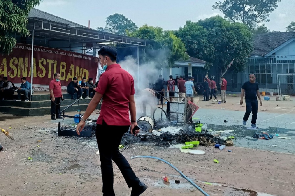 Kronologi Kerusuhan di Lapas Narkotika Muara Beliti Musi Rawas, Berawal Razia HP