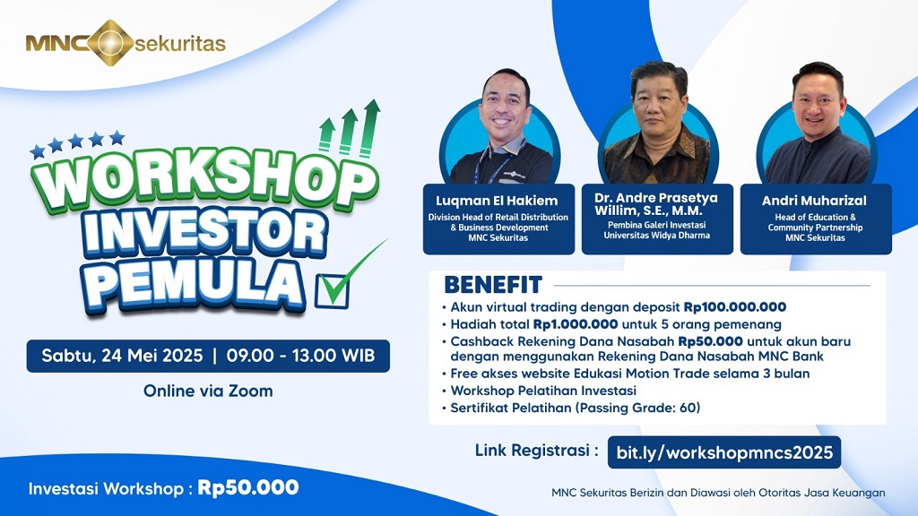 Siap Cuan? Ayo Daftar Workshop Online Investor Pemula bersama MNC Sekuritas