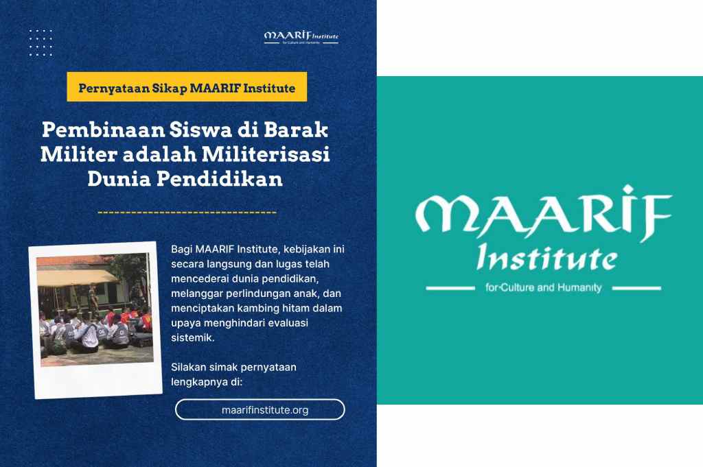 Profil Ma'arif Institute, Lembaga Pembaruan Pemikiran yang Kritik Kebijakan Anak Nakal Dikirim ke Barak Militer