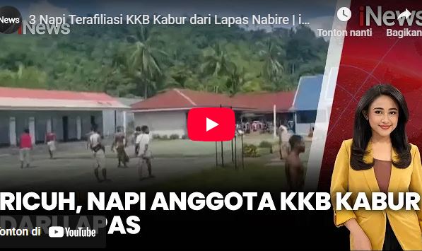 3 Napi Anggota KKB Puncak Kabur dari Lapas Nabire