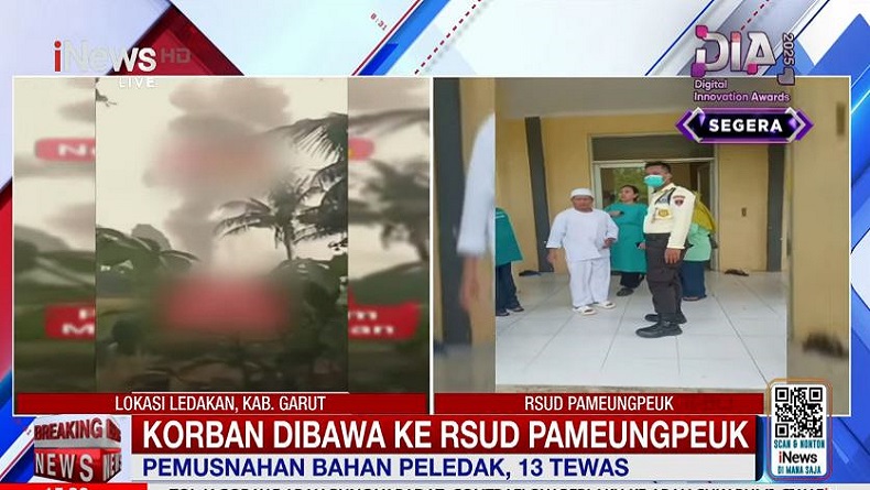 Identitas Lengkap 13 Korban Tewas Ledakan Amunisi di Garut, 4 Anggota TNI 9 Warga Sipil