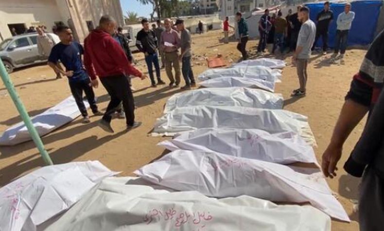 Penampakan Puluhan Jenazah Warga Gaza Korban Kebiadaban Israel di Halaman RS Indonesia