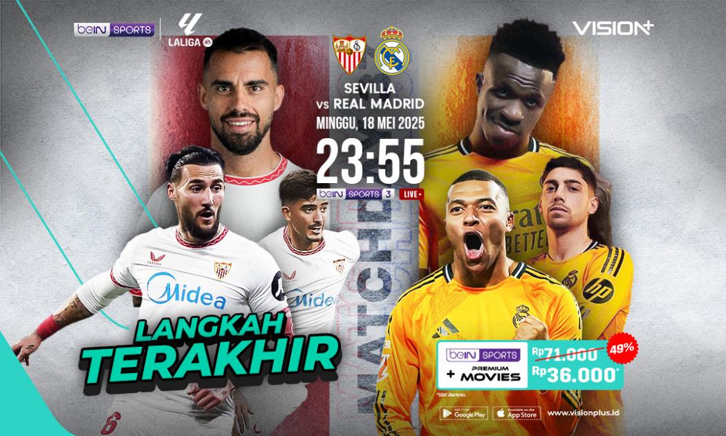 Jadwal dan Link Live Streaming Sevilla vs Real Madrid