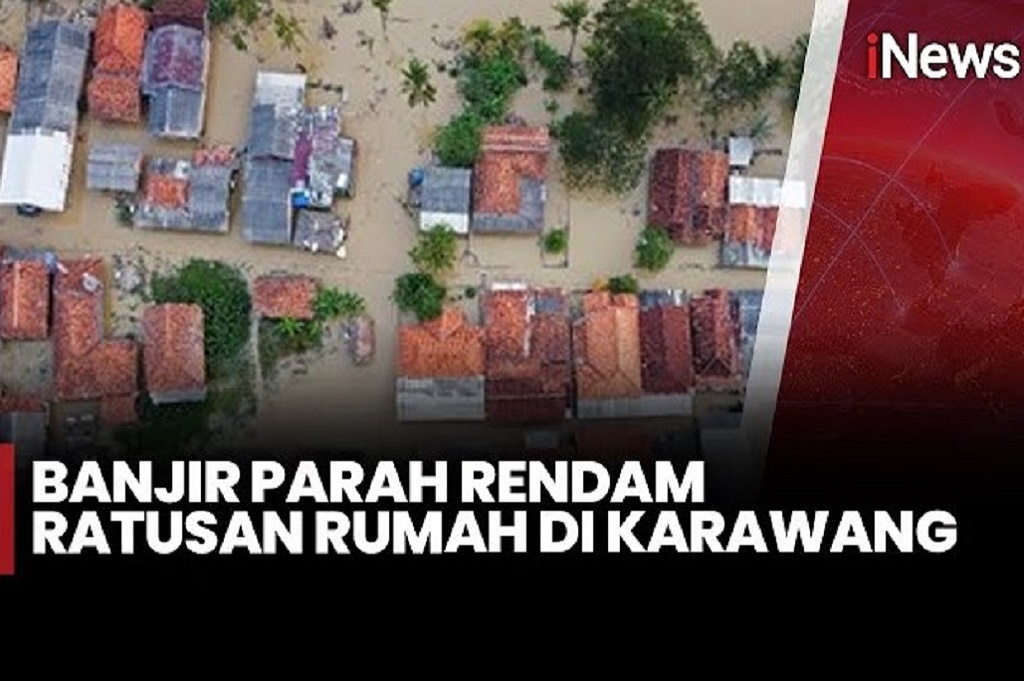 Penampakan Banjir Besar di Karawang, 832 Warga Terdampak
