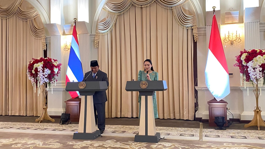 Bertemu PM Thailand, Prabowo Bahas Kerja Sama Keamanan hingga Perdagangan