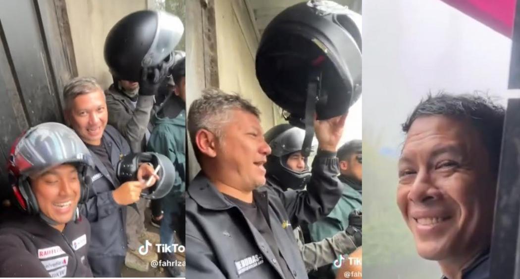 Viral The Dudas Minus One Kehujanan Neduh Depan Toko saat Touring di Malang, Warga Auto Heboh