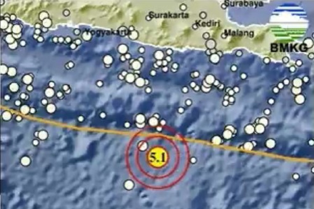 Gempa Terkini Magnitudo 5,1 Guncang Pacitan Jawa Timur