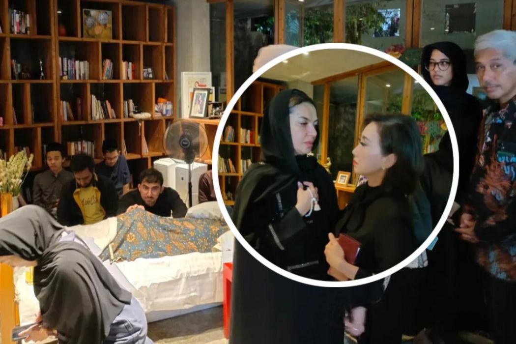 Suami Meninggal, Najwa Shihab Terus Menangis di Samping Jenazah
