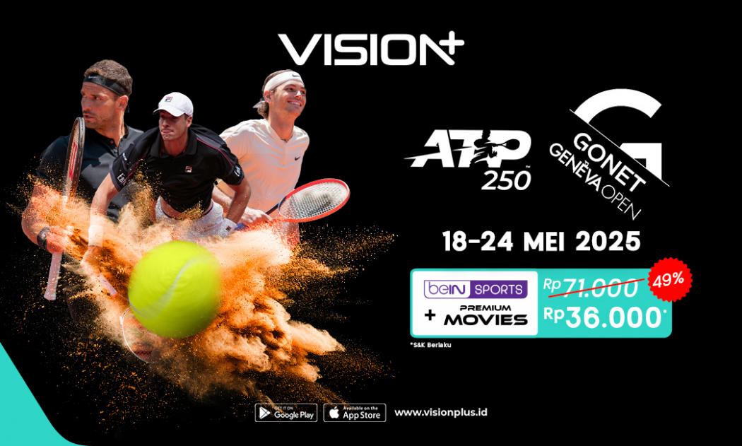 Gonet Geneva Open 2025: Duel Panas Petenis Dunia di Swiss, Streaming Eksklusif di VISION+!