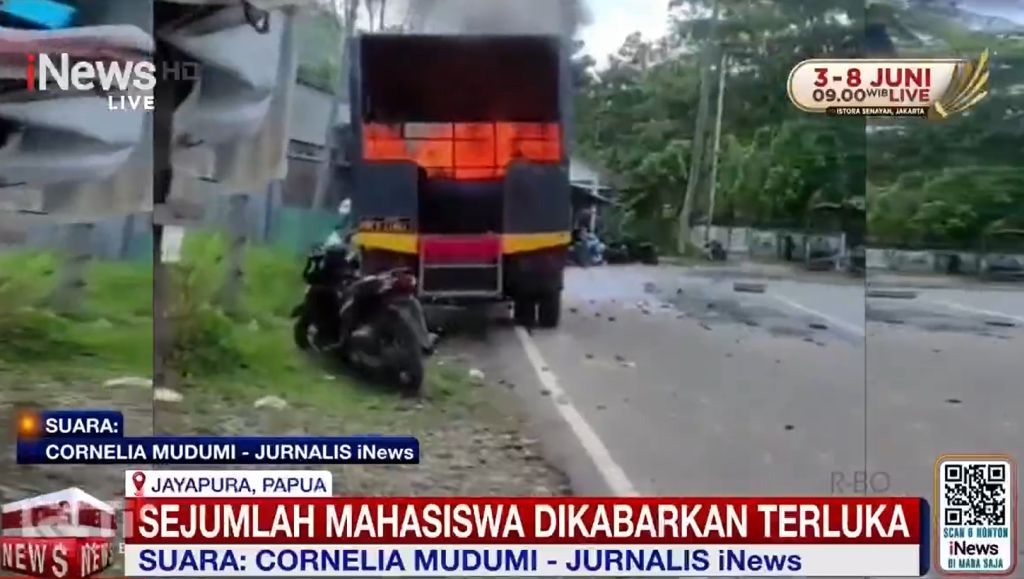 Polisi Ungkap Kericuhan Demo Mahasiswa Uncen: Truk Dibakar, Aparat Terluka