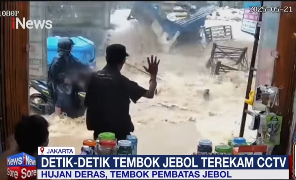 Viral Tembok Beton di Pasar Minggu Jebol saat Hujan, Ini Penyebabnya