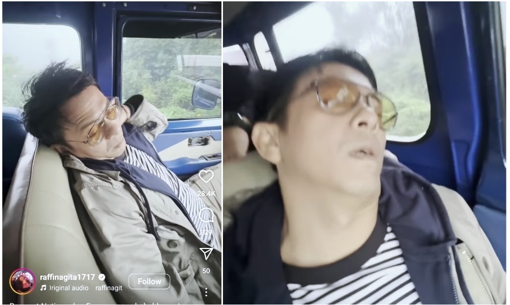 Viral Raffi Ahmad Rekam Ariel NOAH Tidur Nganga, Netizen Auto Terhibur: Kok Jadi Mirip Parto