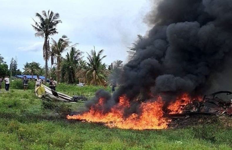 Helikopter Bell 212 Polisi Thailand Jatuh, 3 Orang Tewas