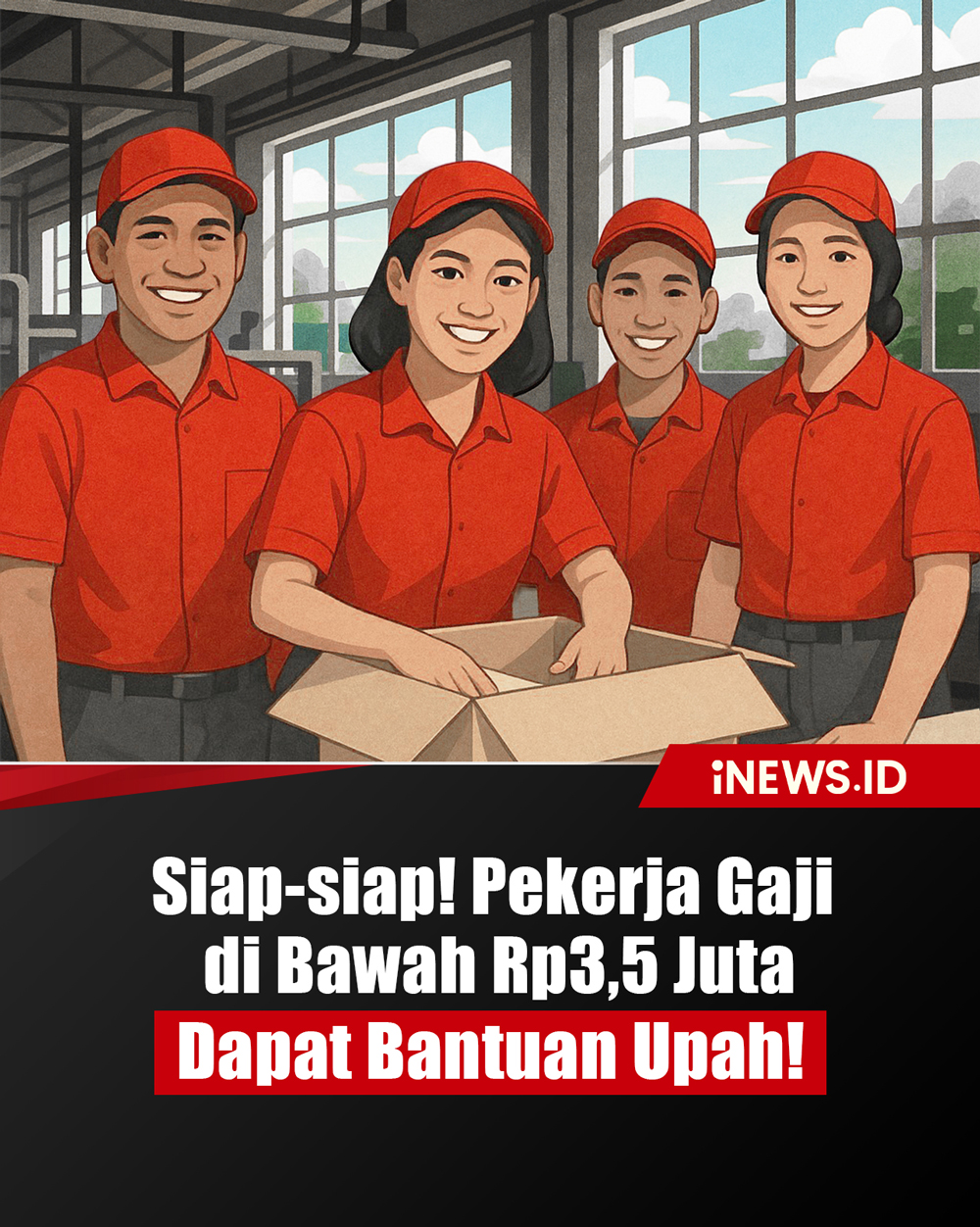 Infografis Pekerja Gaji di Bawah Rp3,5 Juta Dapat Bantuan Upah Mulai Juni
