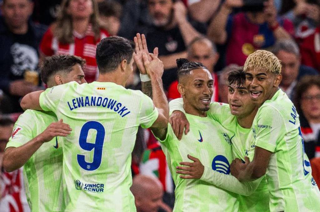 Hasil Liga Spanyol: Barcelona Tutup Musim dengan Pesta Gol di Markas Bilbao